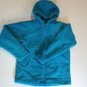 Marmot Blue Green Reversible Jacket Girls XL